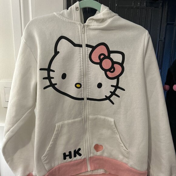 Hello Kitty Hot Topic oversized cat ear hoodie - Picture 2 of 4